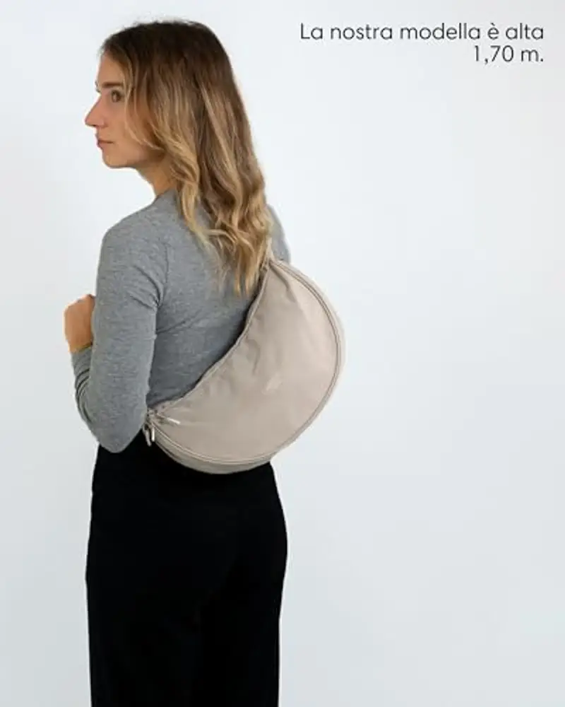 LARKSON Borsa a tracolla Donna Beige 1209449 miniatura 2