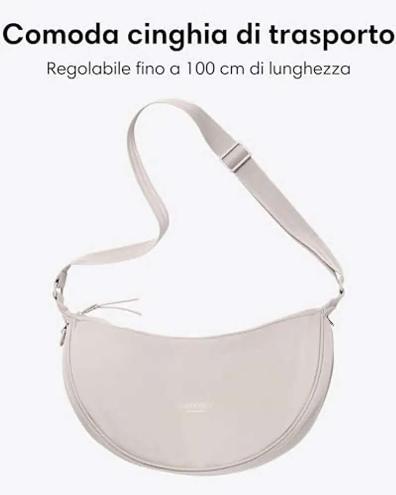 LARKSON Borsa a tracolla Donna Beige 1209449 miniatura 3