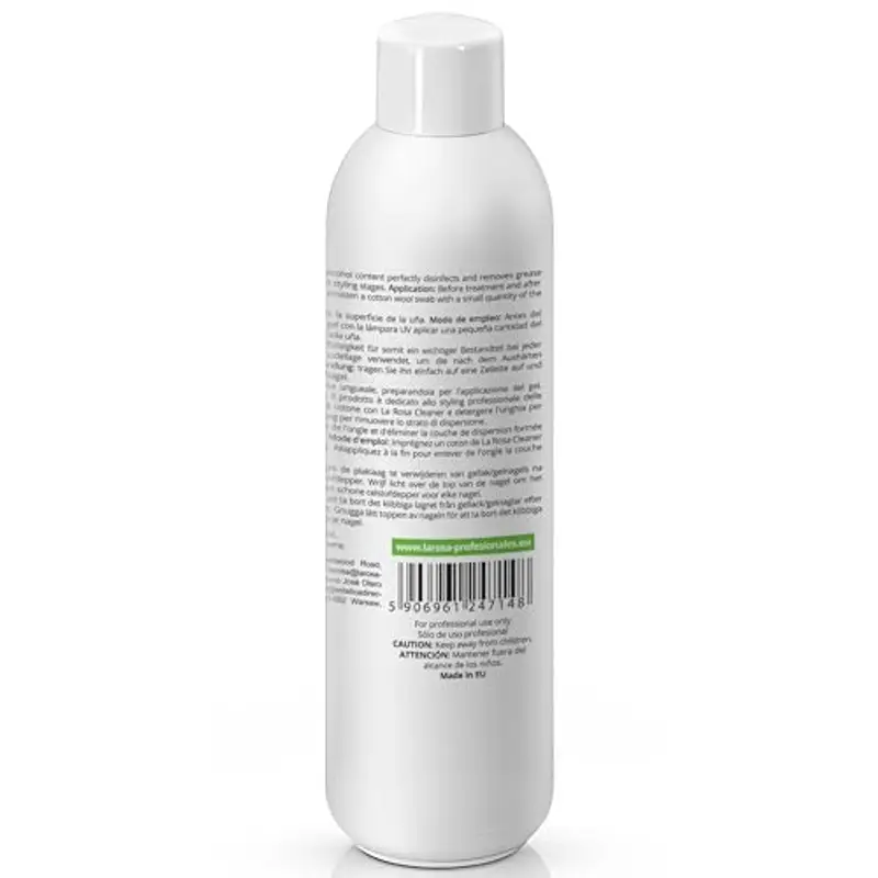 LaRosa CLEANER Unghie Sgrassatore 1000ml cleanser sgrassante unghie di Alta Qualità, Rimuove lo strato di dispersione (appiccicoso) dalle Unghie Gel, Smalto Semipermanente, Acrygel, Colori Acrilici miniatura 3
