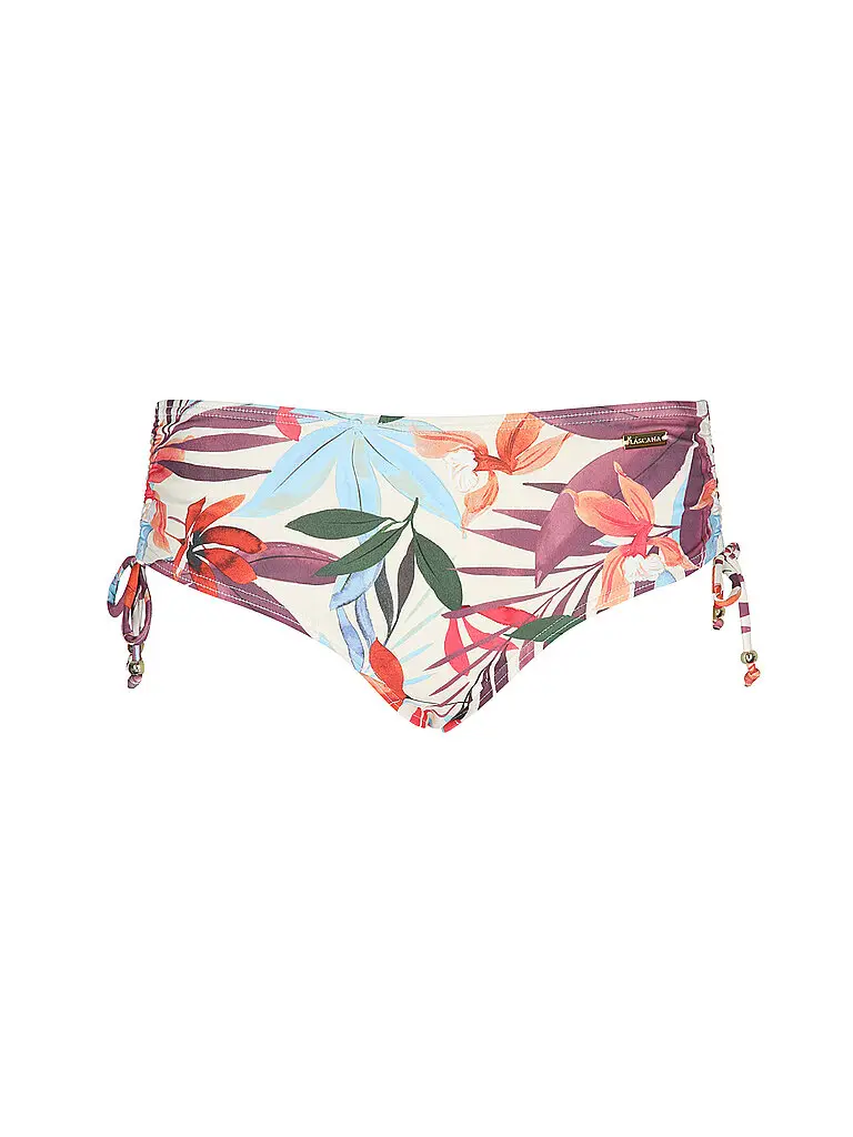 Slip bikini da donna con arricciatura crema | 36