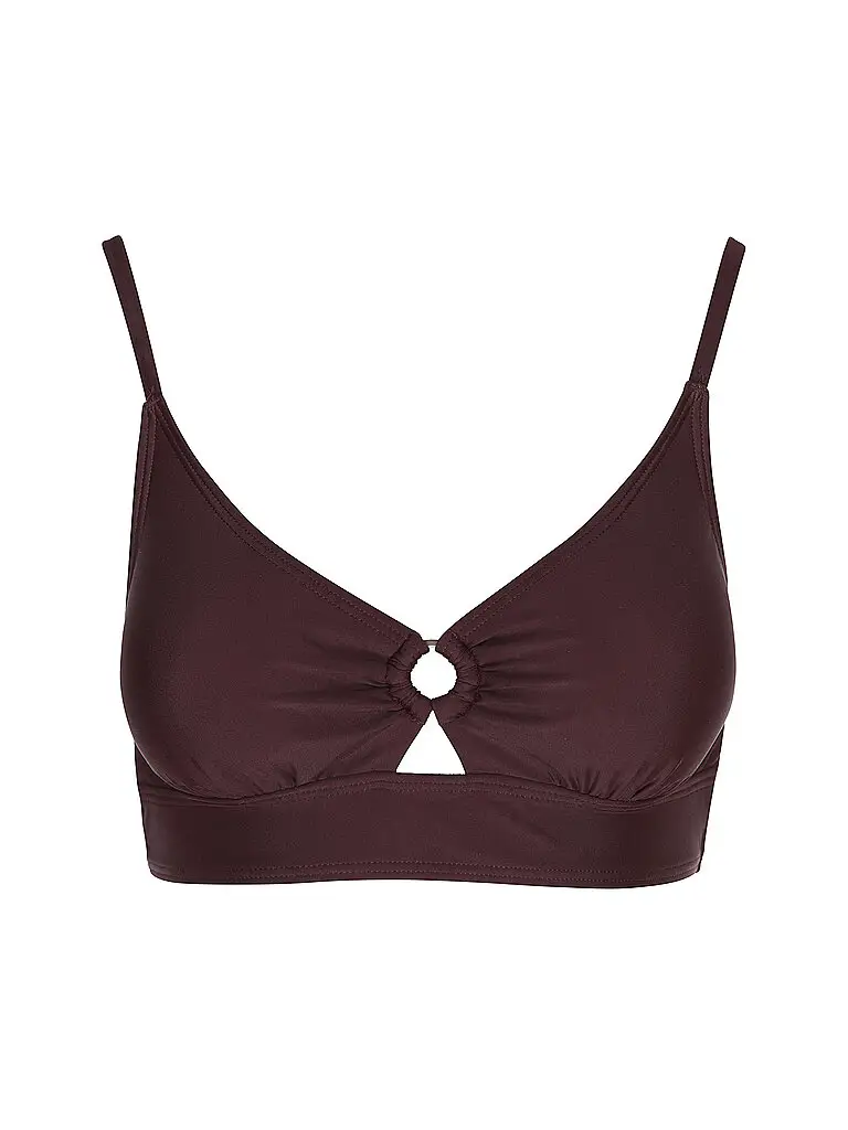 Top bikini bralette da donna rosso scuro | 40 C/D