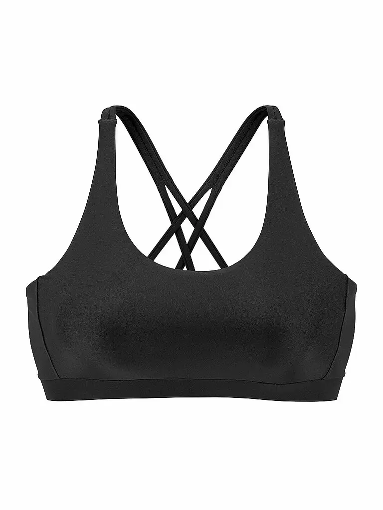 Top bikini bustier da donna nero | 40