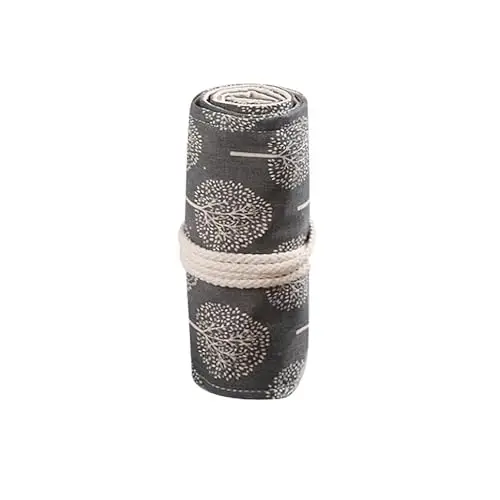 LATRAT 48 slot Astuccio Estetico Organizer, Astuccio Multiuso da Viaggio Disegno per Artisti Borsa Arrotolabile per