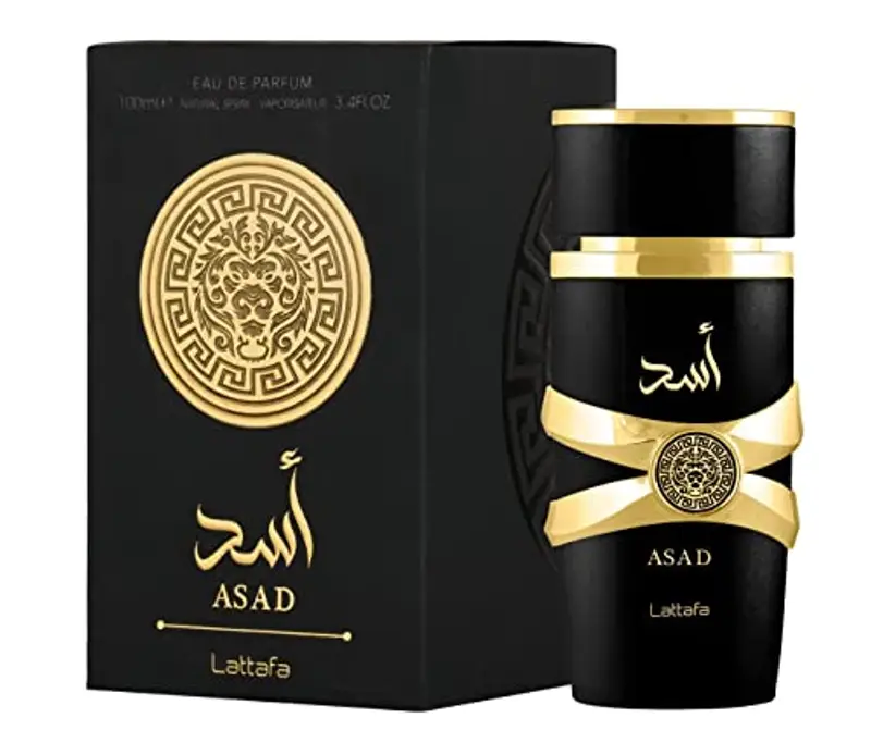 Lattafa Profumo di lusso importato Asad Premium Rinfrescante Oud e Musk Fragrances Eau De Parfum 100 ml unisex (confezione da 1) miniatura 3