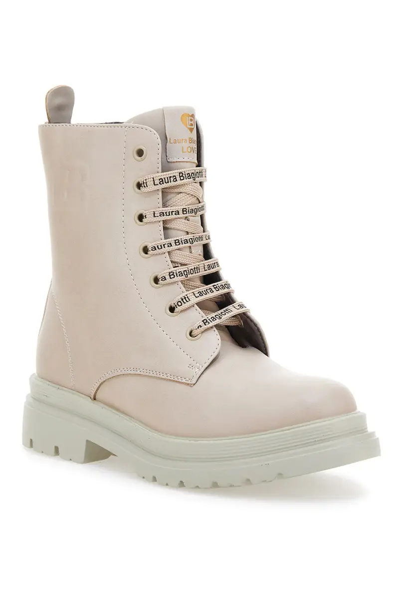 Anfibi Beige Con Cerniera Laterale LAURA BIAGIOTTI 94059392 [BEIGE] miniatura 2