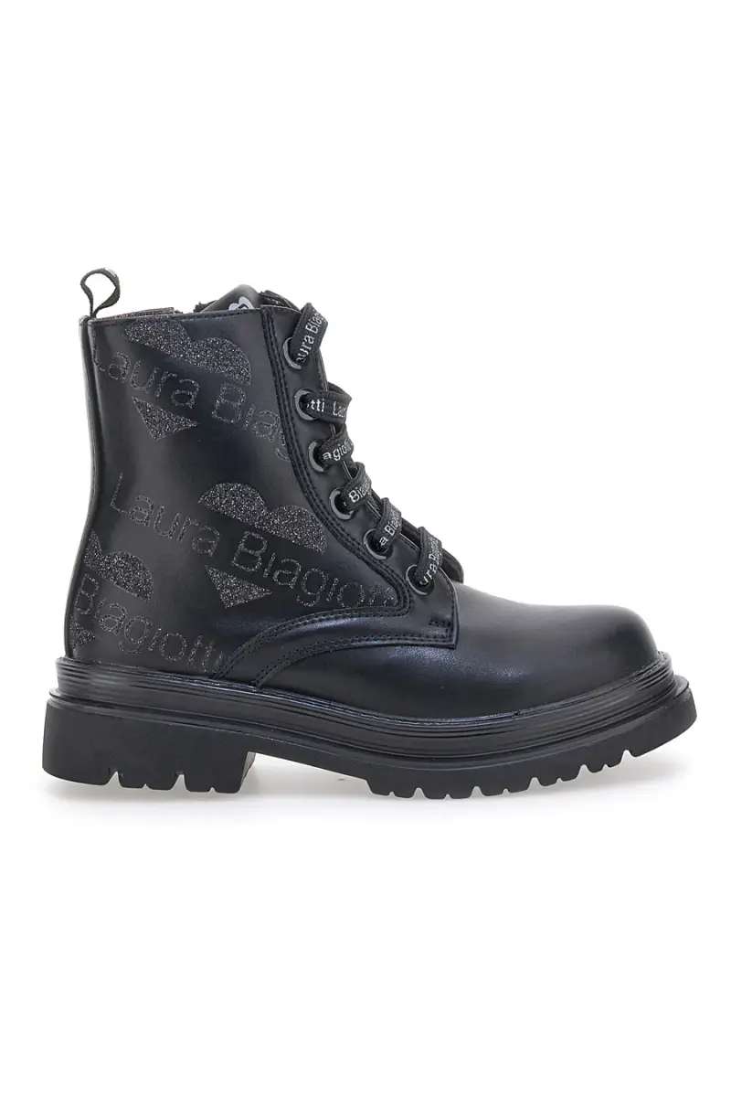 Anfibi Neri Con Cerniera Laura Biagiotti 92589391 [NERO] miniatura 2