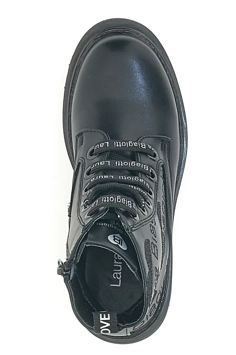 Anfibi Neri Con Cerniera Laura Biagiotti 92589391 [NERO] miniatura 3