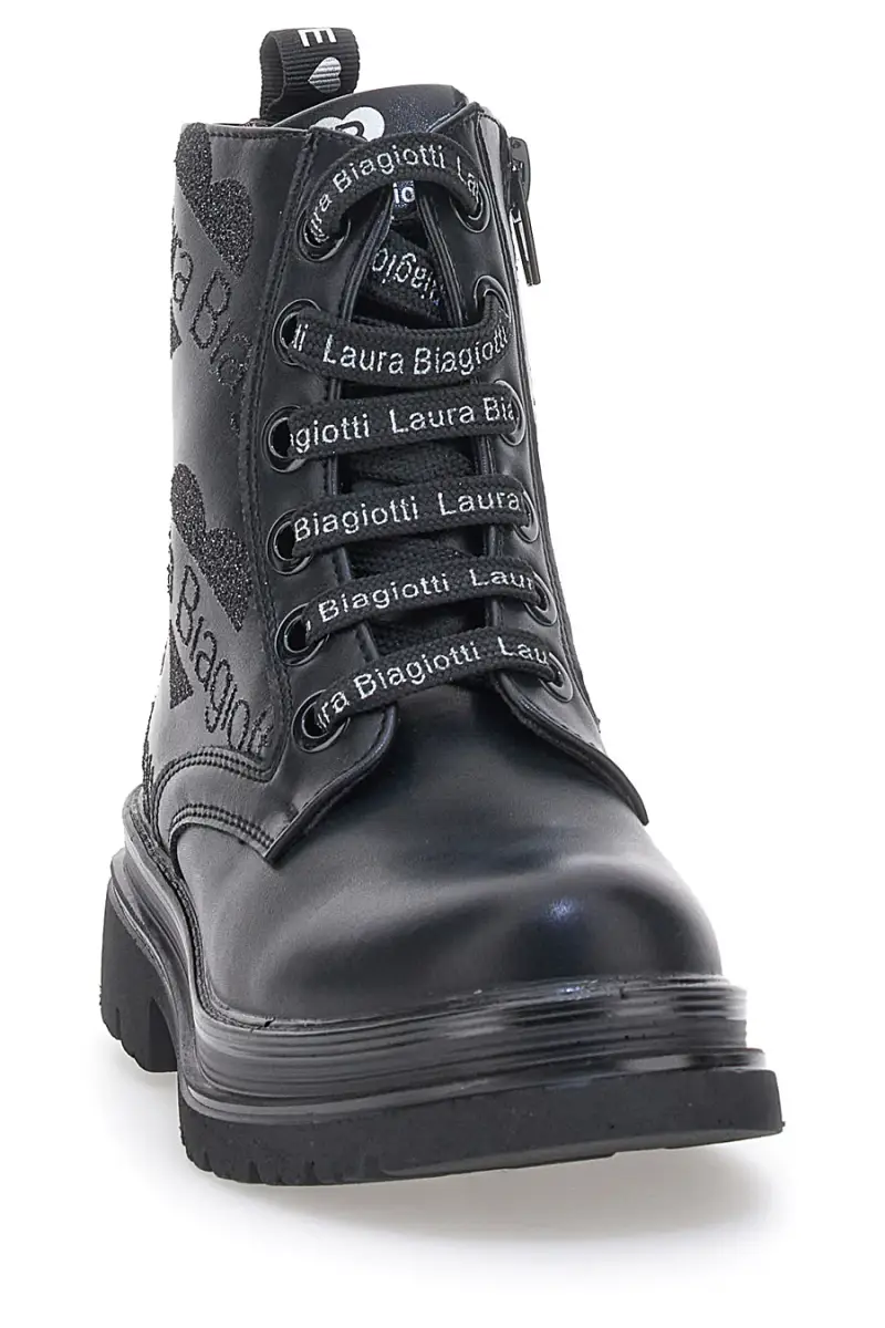 Anfibi Neri Con Cerniera Laura Biagiotti 92589391 [NERO] miniatura 4