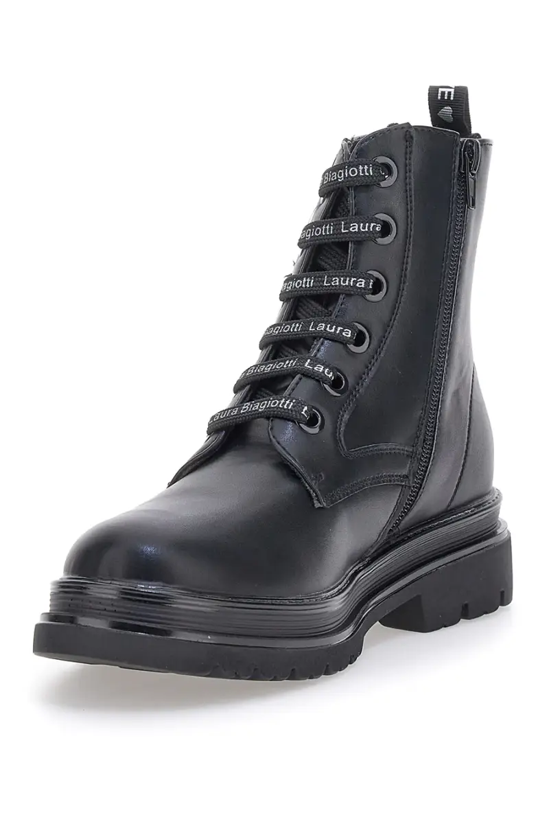 Anfibi neri con glitter neri Laura Biagiotti 92589391 [NERO] miniatura 4