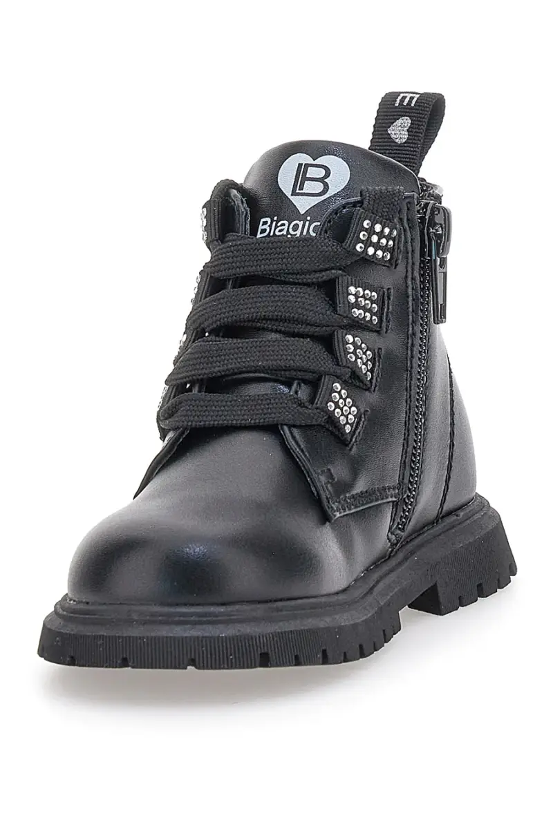 Anfibi neri con lacci e zip Laura biagiotti AG1768616716 [NERO] miniatura 4