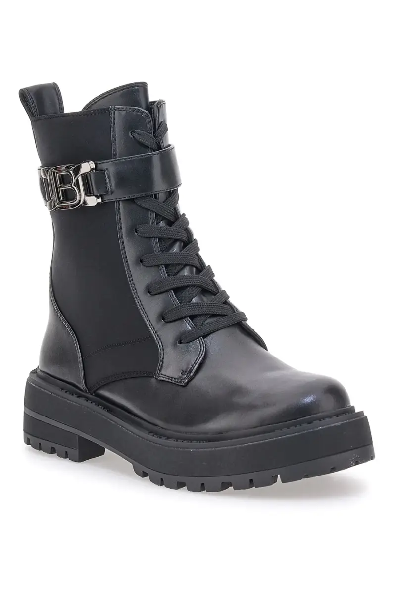 Anfibi Neri Con Patch Metallica LAURA BIAGIOTTI 8801 [NERO] miniatura 2