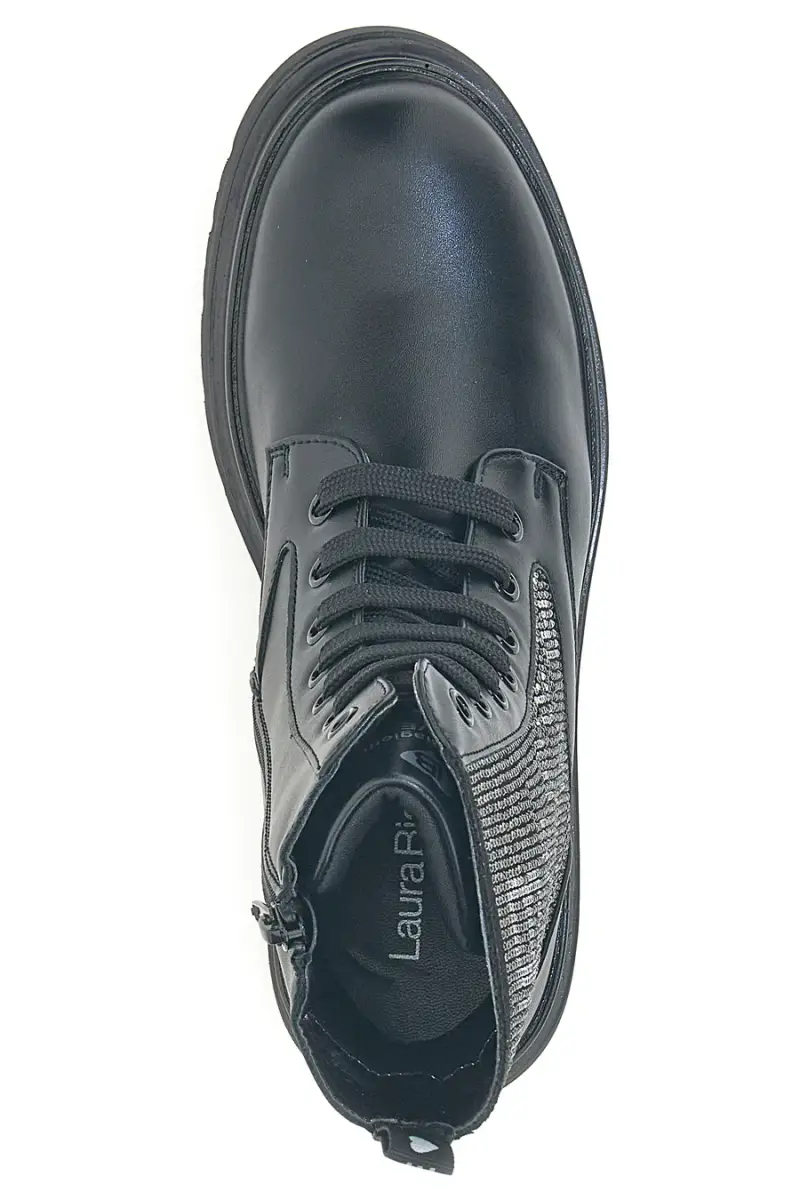 Anfibi neri con strass laterali Laura Biagiotti L97109502 [NERO] miniatura 3