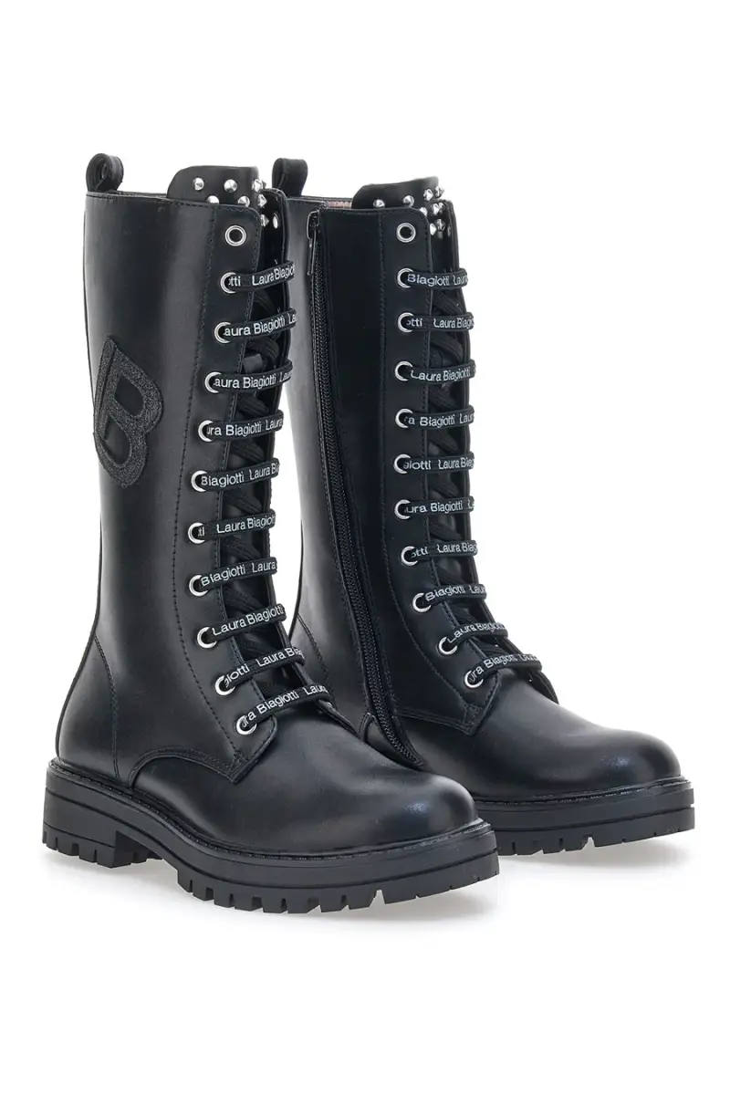 Anfibi Neri Laura Biagiotti 7602 [NERO] miniatura 5