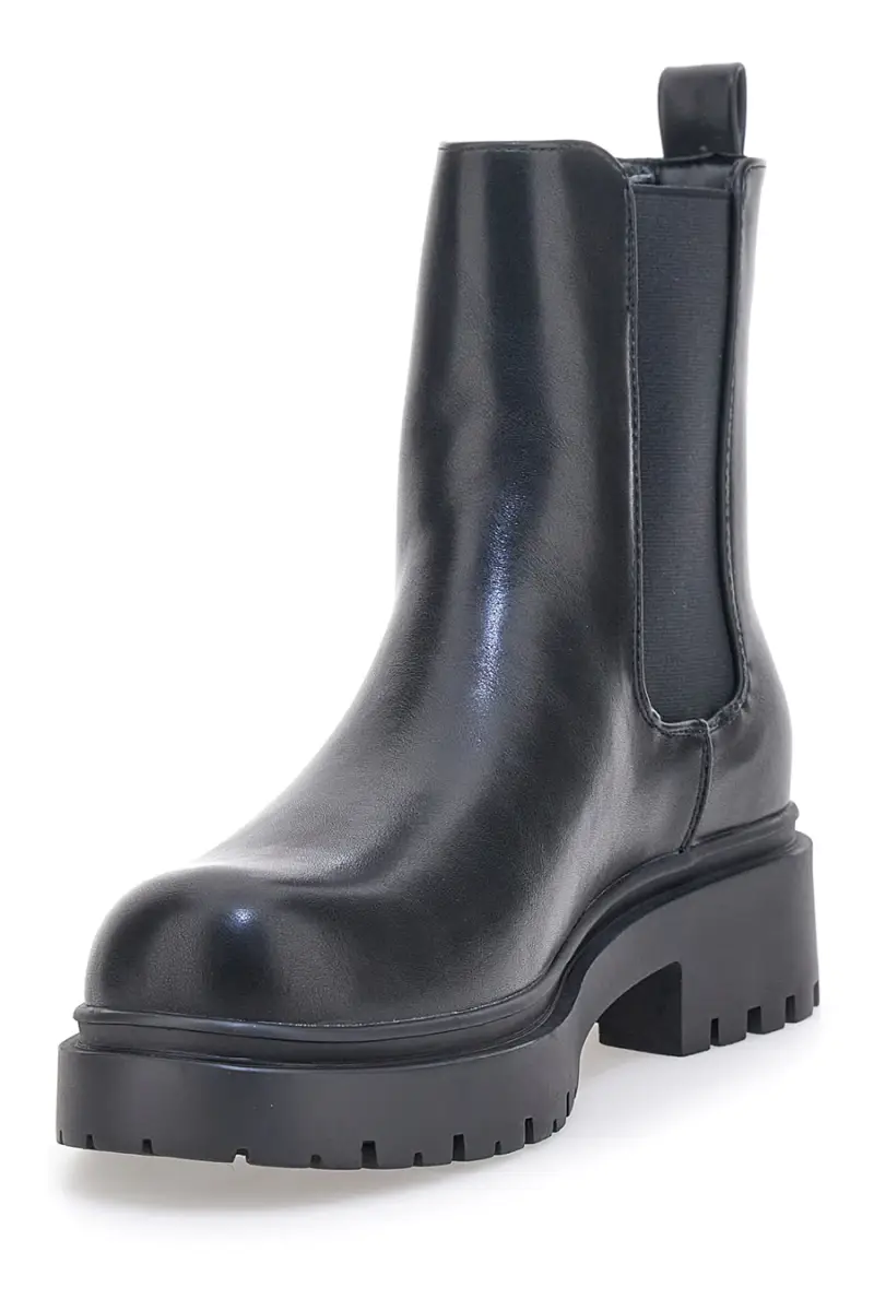 Beatles neri con elastico gioiello e suola carrarmato Laura Biagiotti 9324 [NERO] miniatura 3