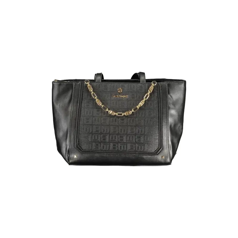 Borsa a Spalla Donna Nera Logo Nero