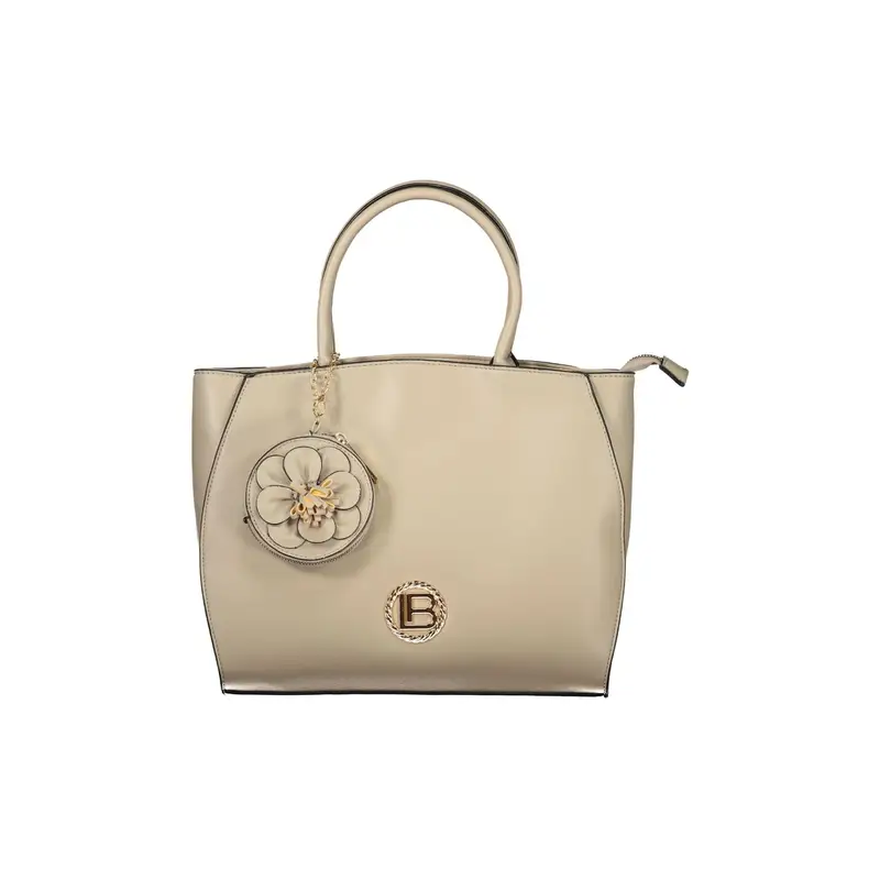 Borsa a Tracolla Donna Beige Logo