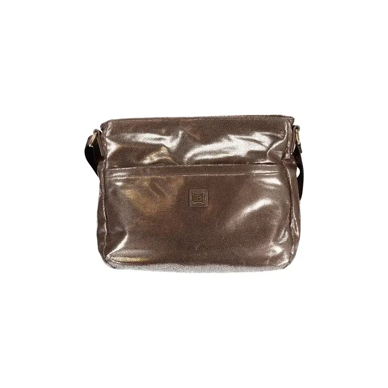 Borsa a Tracolla Donna Bronzo Logo