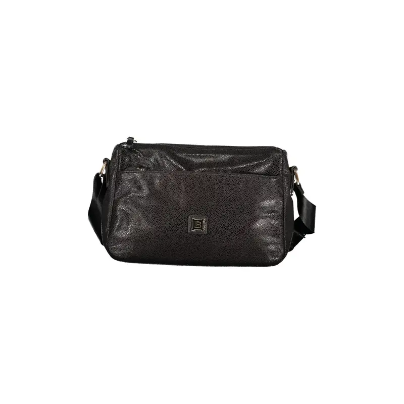 Borsa a Tracolla Donna Nera Logo Nero