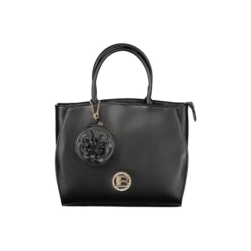 Borsa a Tracolla Donna Nera Logo Nero