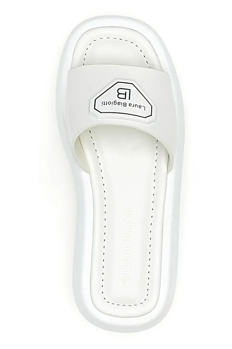 Ciabatte Platform Laura Biagiotti 8173 Bianche [BIANCO] miniatura 5