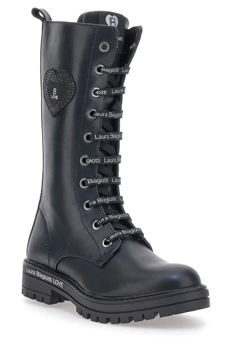 Combat Boots Neri Laura Biagiotti 8611 [NERO] miniatura 2