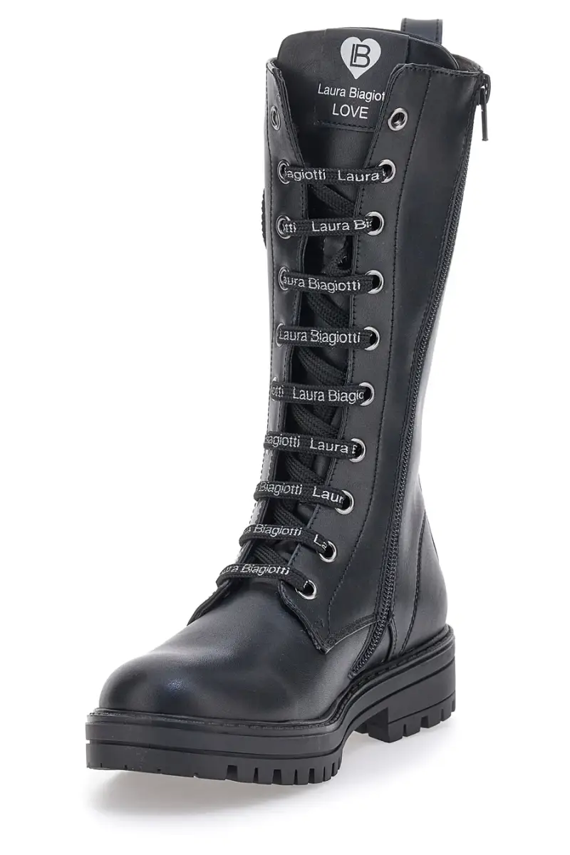 Combat Boots Neri Laura Biagiotti 8611 [NERO] miniatura 3