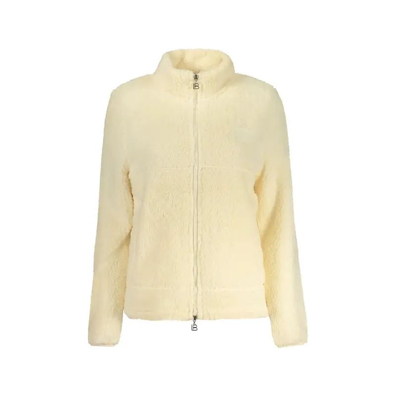 Felpa Maniche Lunghe Donna Beige Zip