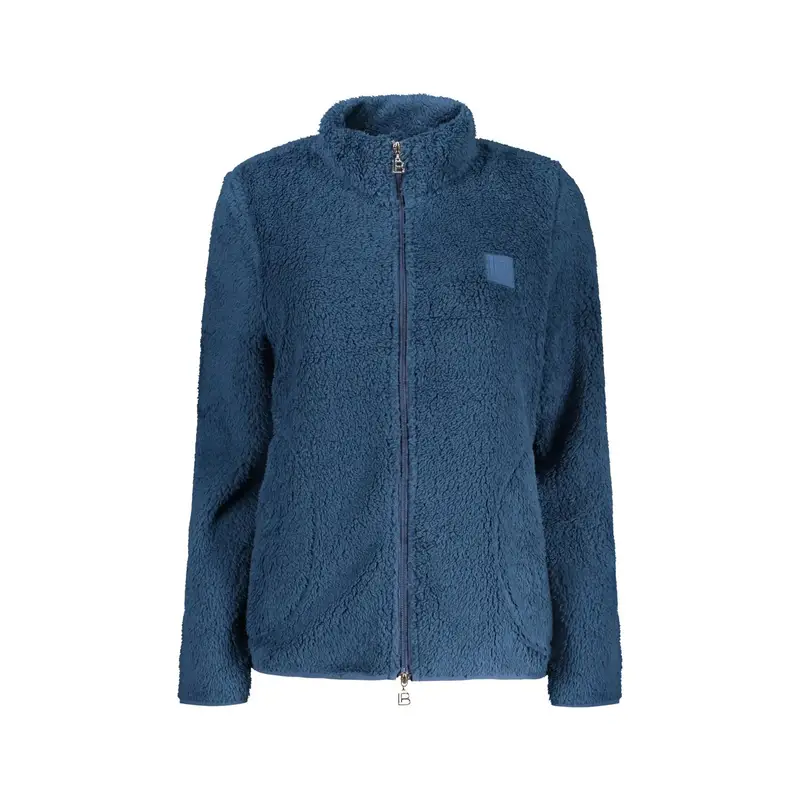 Felpa Maniche Lunghe Donna Blu Zip