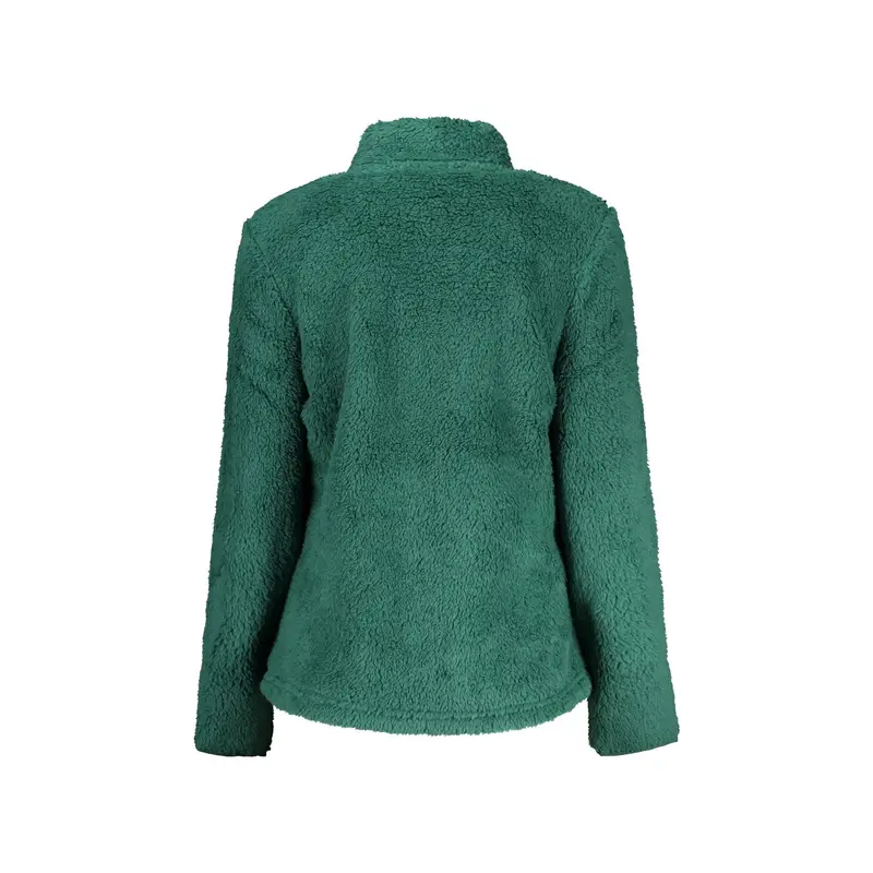 Felpa Maniche Lunghe Donna Marrone Zip miniatura 2