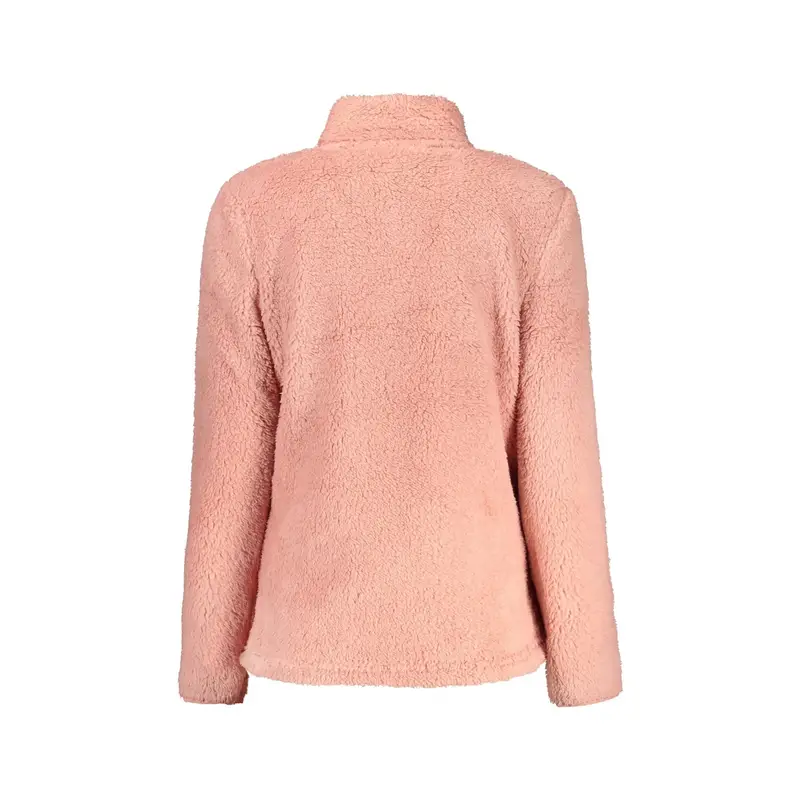 Felpa Maniche Lunghe Donna Rosa Zip miniatura 2
