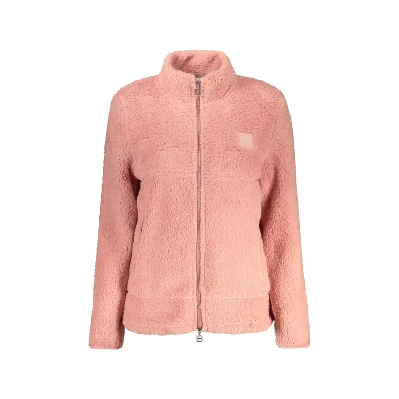 Felpa Maniche Lunghe Donna Rosa Zip