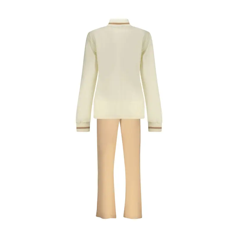 Felpa Tuta Sportiva Donna Beige Full Zip miniatura 2