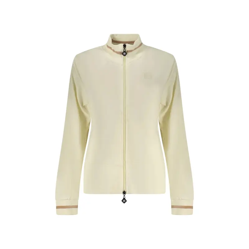 Felpa Tuta Sportiva Donna Beige Full Zip miniatura 3