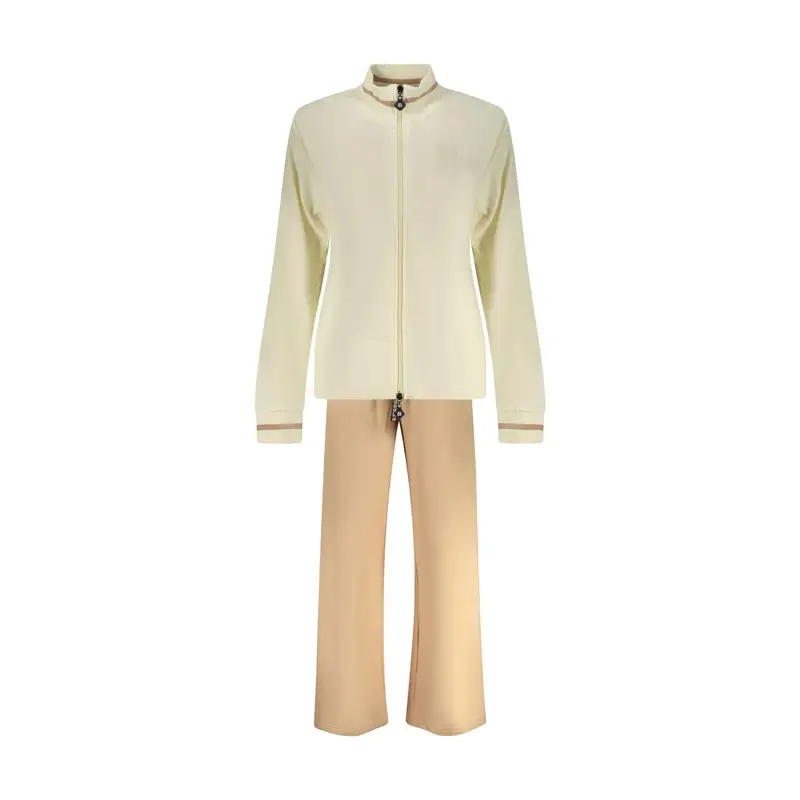 Felpa Tuta Sportiva Donna Beige Full Zip