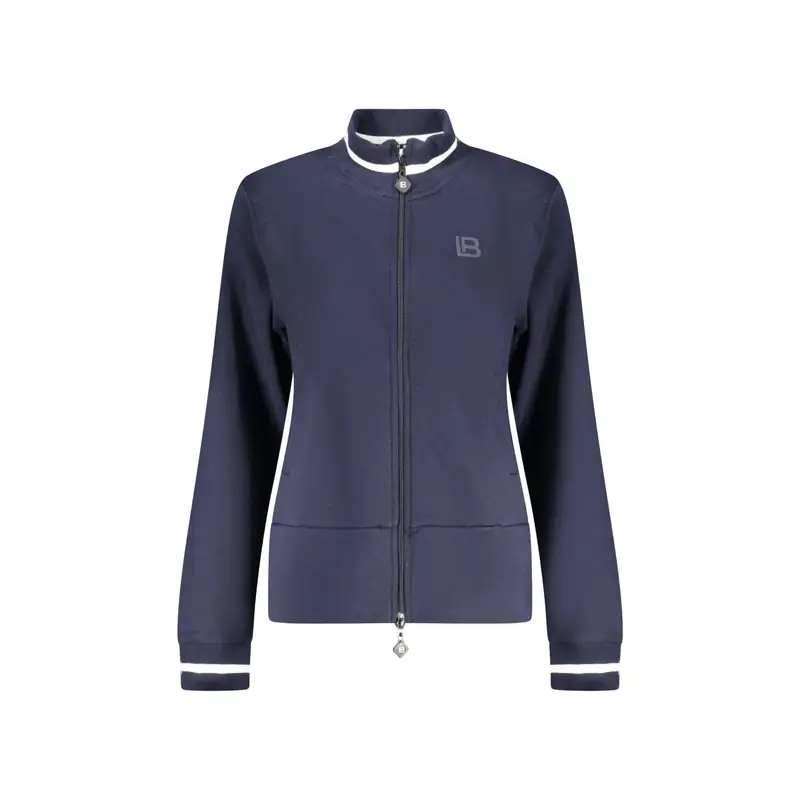 Felpa Tuta Sportiva Donna Blu Full Zip miniatura 3