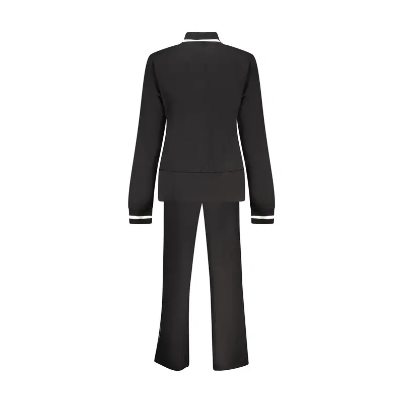 Felpa Tuta Sportiva Donna Nera Full Zip Nero miniatura 2