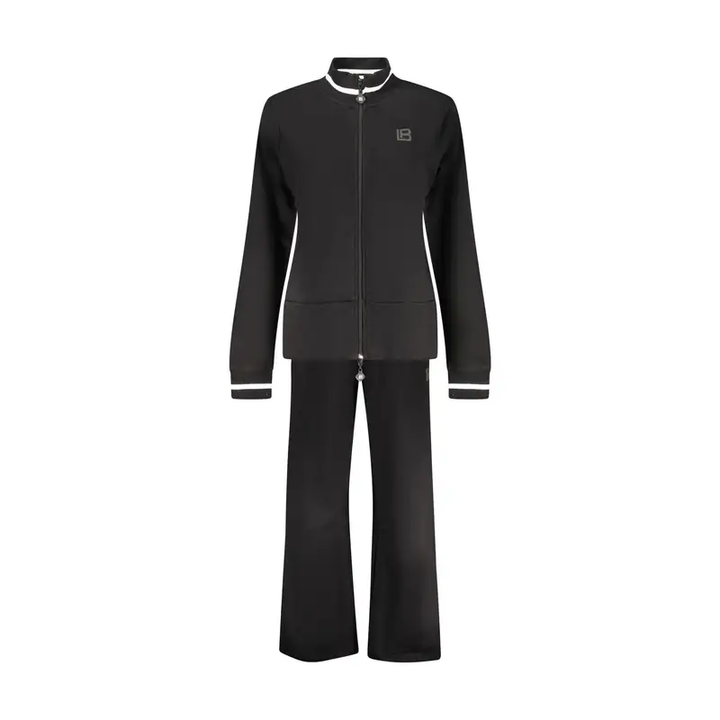 Felpa Tuta Sportiva Donna Nera Full Zip Nero