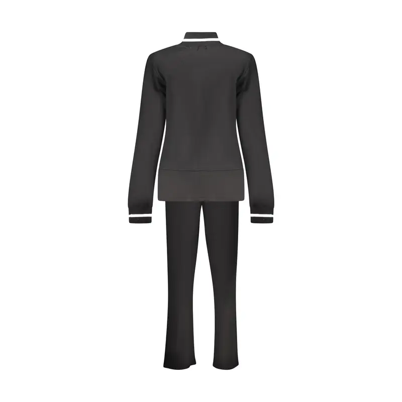 Felpa Tuta Sportiva Donna Nera Full Zip Nero miniatura 2