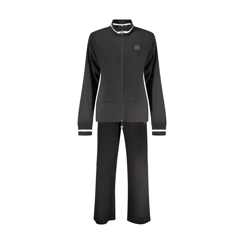 Felpa Tuta Sportiva Donna Nera Full Zip Nero