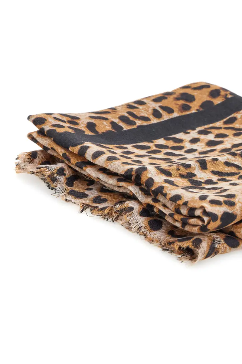 Foulard animalier con banda centrale nera Laura Biagiotti LB25W217-20 [MULTI] miniatura 4