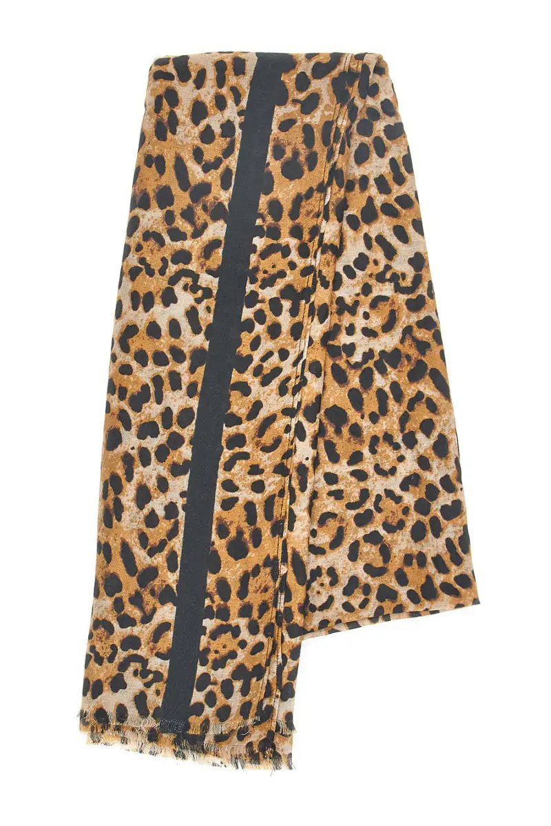 Foulard animalier con banda centrale nera Laura Biagiotti LB25W217-20 [MULTI]