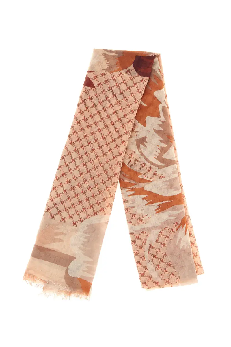 Foulard arancione con stampa floreale Laura Biagiotti 26s206-06 [ARANCIO]