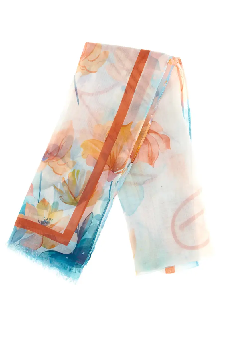 Foulard multicolore con stampa floreale Laura biagiotti 26s204-59 [MULTI]