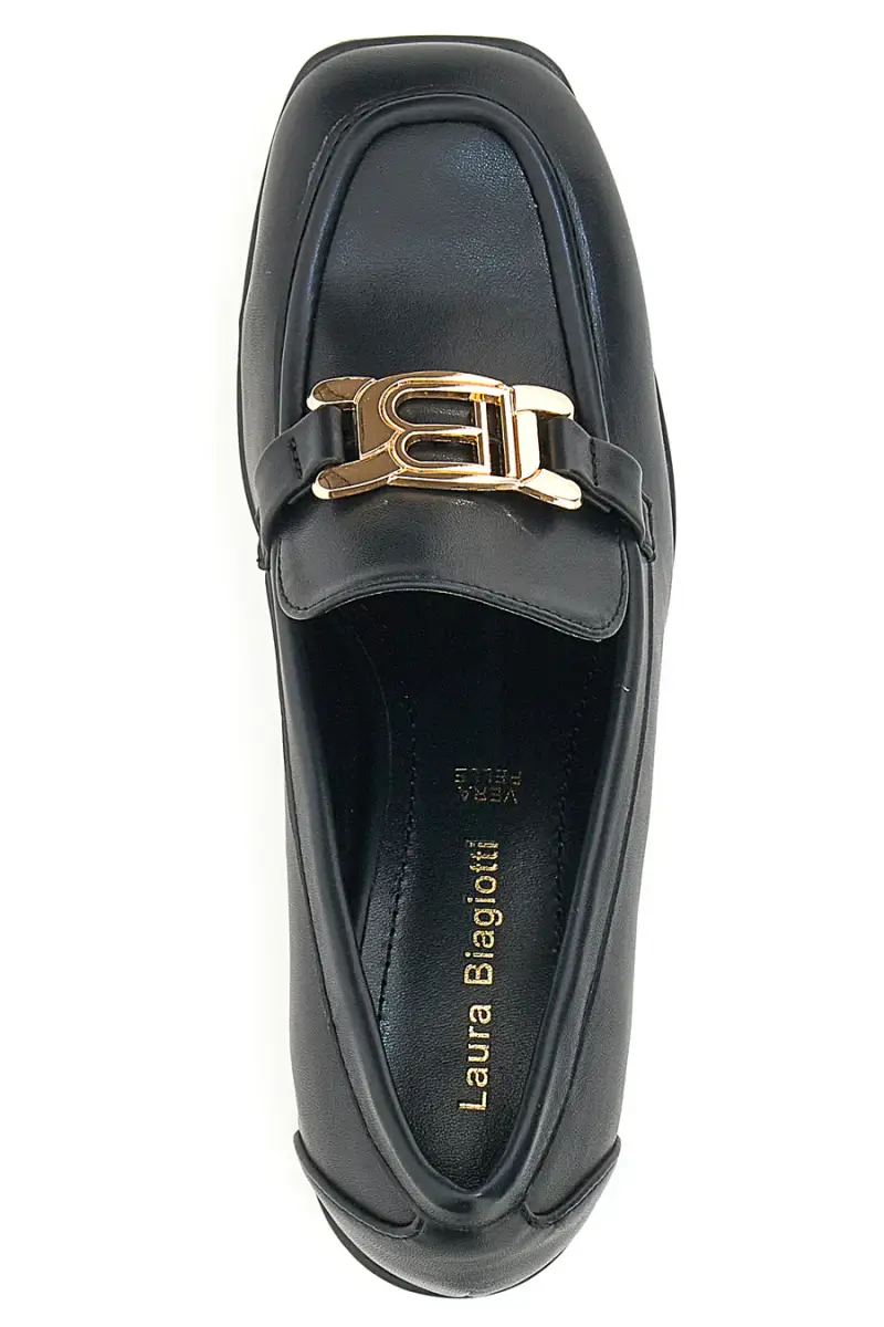 Mocassino con Tacco Laura Biagiotti 8227 Nero [NERO] miniatura 5