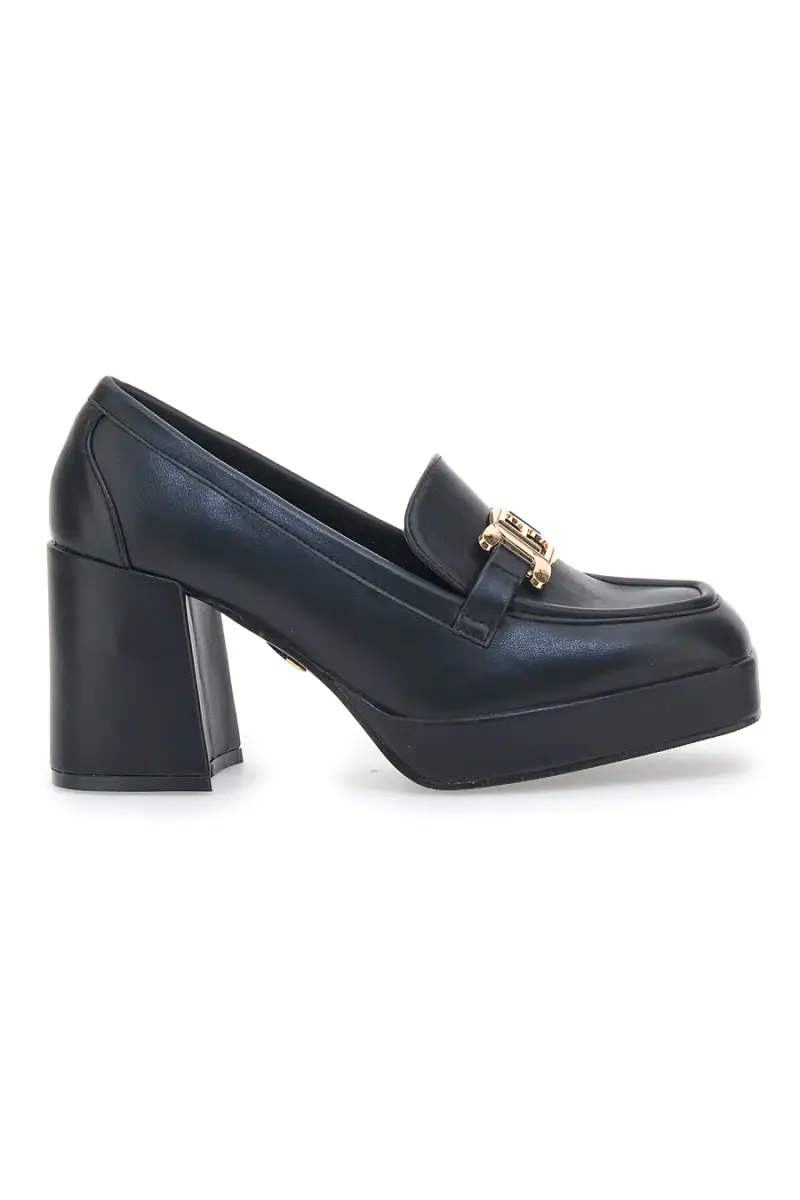 Mocassino con Tacco Laura Biagiotti 8227 Nero [NERO]