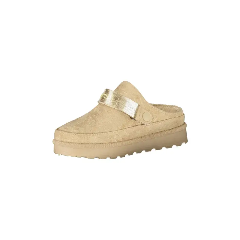 Sabot Donna Beige Invernale con Pelo e Laccio Regolabile miniatura 3