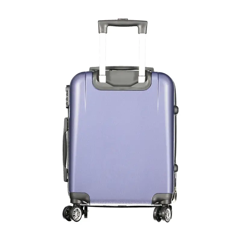 Set 3 Trolley Grandi Blu con Ruote e Chiusura a Combinazione miniatura 2