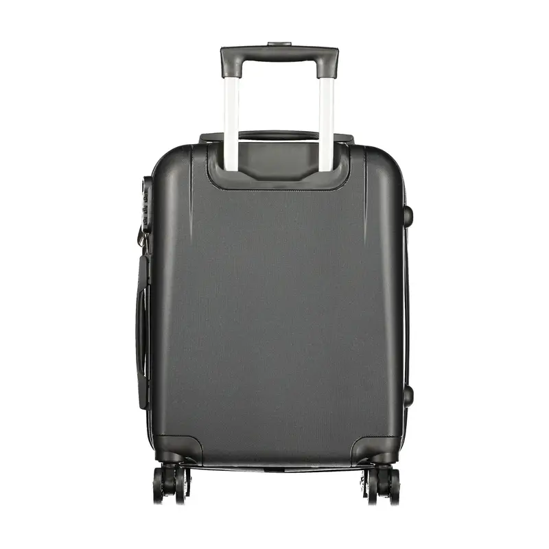 Set 3 Trolley Grandi Donna Nero con Ruote e Lucchetto miniatura 2