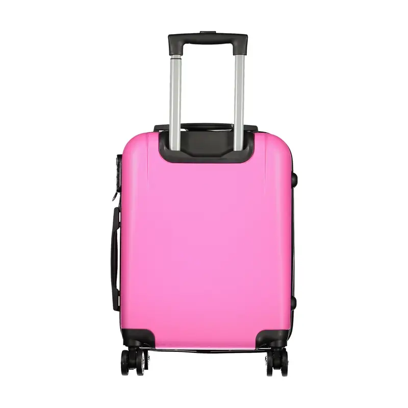 Set 3 Trolley Grandi Donna Rosa con Ruote e Lucchetto miniatura 2