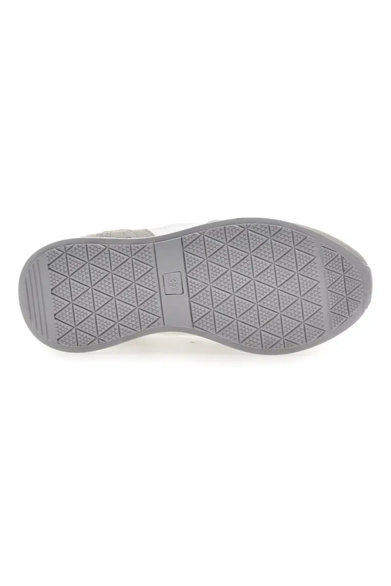 Sneaker bianca e grigia con inserti argento Laura Biagiotti 9623 [GRIGIO] miniatura 5